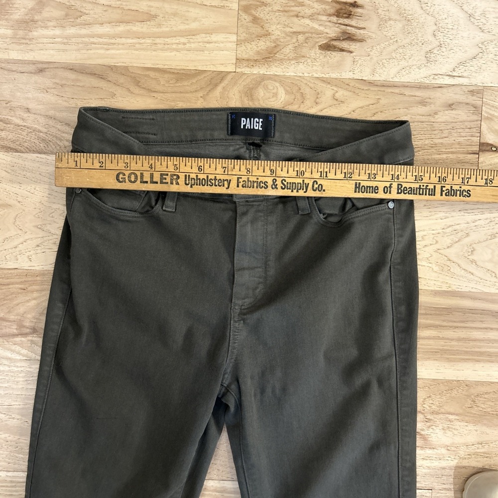 Paige Jeans Dark Hunter Green Skinny Jean Size 29 - Picture 3 of 5